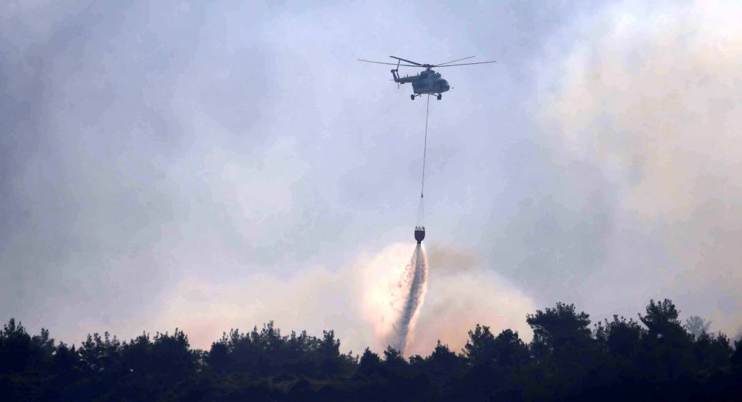 Çanakkale'deki orman yangını 39 saattir sürüyor 6